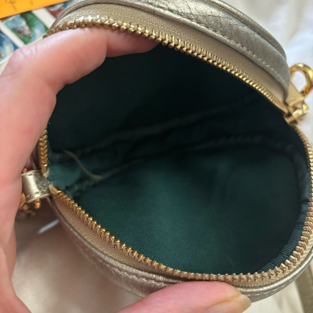 Tory Burch Perforated Round Crossbody Purse - Picture 12 of 15